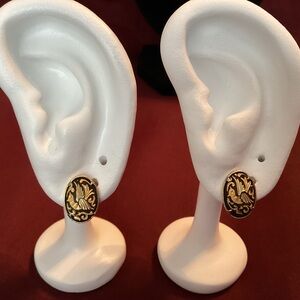 Black and Gold Earrings